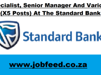 Standard Bank Vacancies