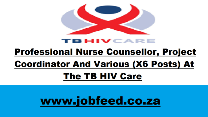 TB HIV Care Vacancies