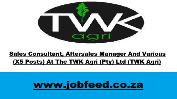 TWK Agri Vacancies
