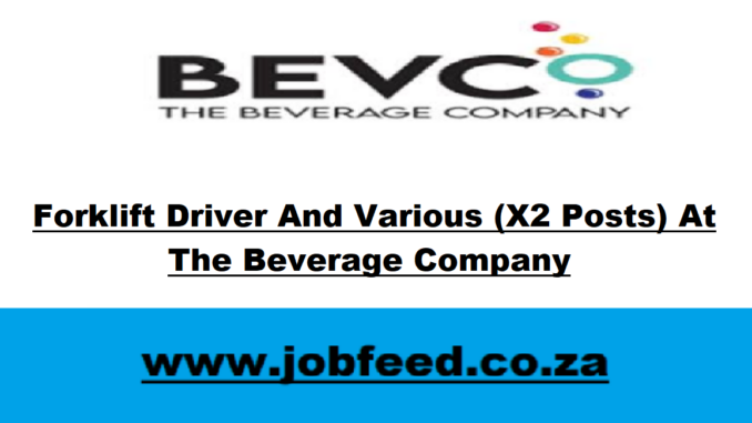The Beverage Company Vacancies