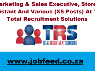 Total Recruitment Solutions Vacancies