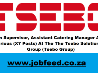 Tsebo Group Vacancies