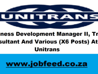 Unitrans Vacancies