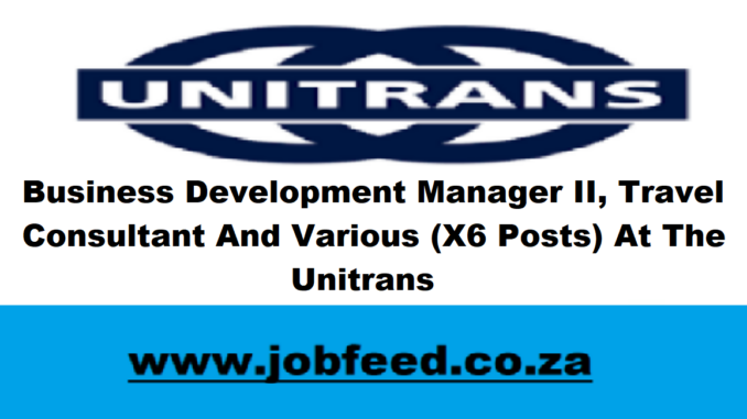 Unitrans Vacancies