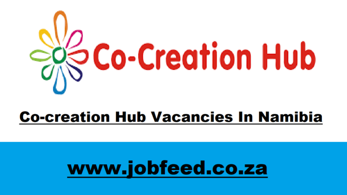 Co-creation Hub Vacancies In Namibia