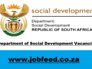 Department of Social Development Vacancies