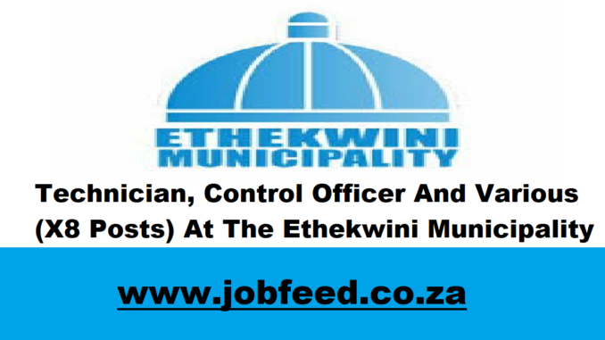 Ethekwini Municipality Vacancies