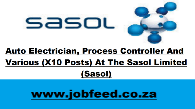 Sasol Vacancies