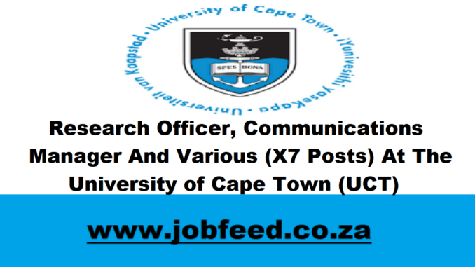 UCT Vacancies