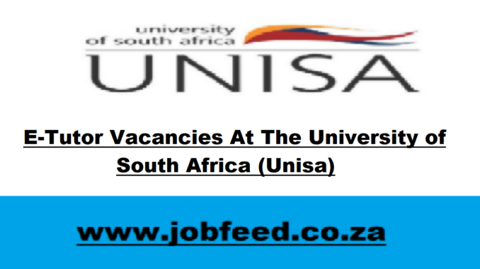 Unisa Vacancies