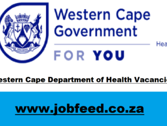 Western Cape Department of Health Vacancies