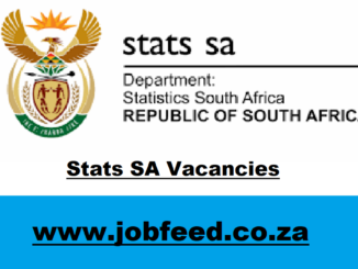 Stats SA Vacancies