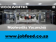 Woolworths Vacancies