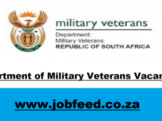 Department of Military Veterans Vacancies