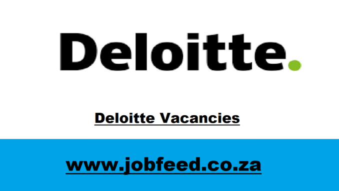 Deloitte Vacancies