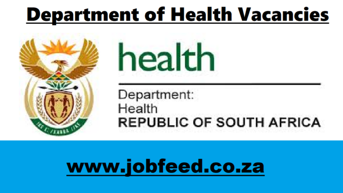 Department of Health Vacancies