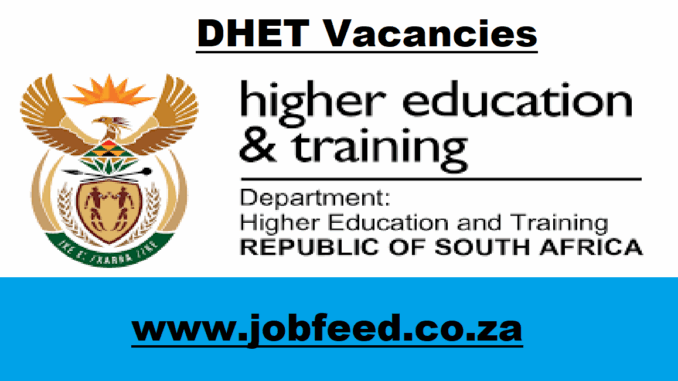 DHET Vacancies