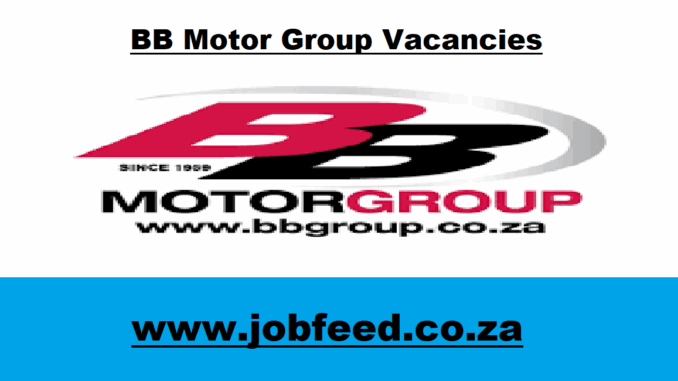 BB Motor Group Vacancies