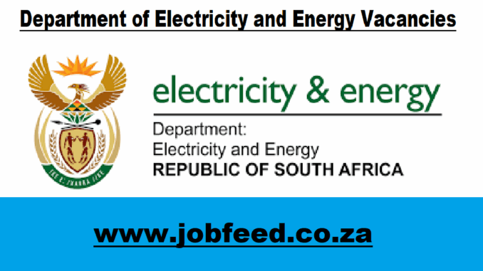 Department of Electricity and Energy Vacancies