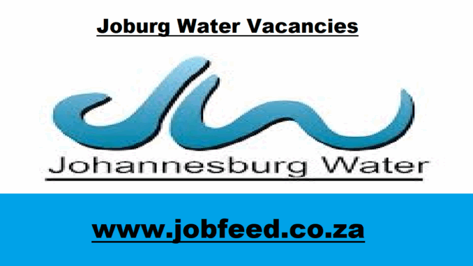 Joburg Water Vacancies