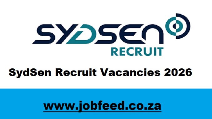 SydSen Recruit Vacancies 2026