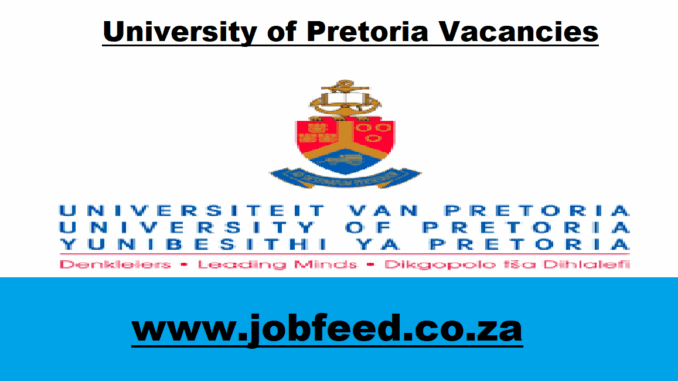 University of Pretoria Vacancies
