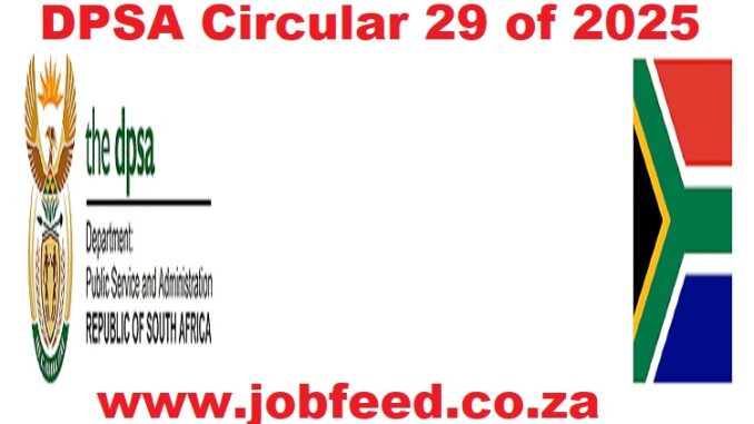 DPSA Circular 29 of 20258