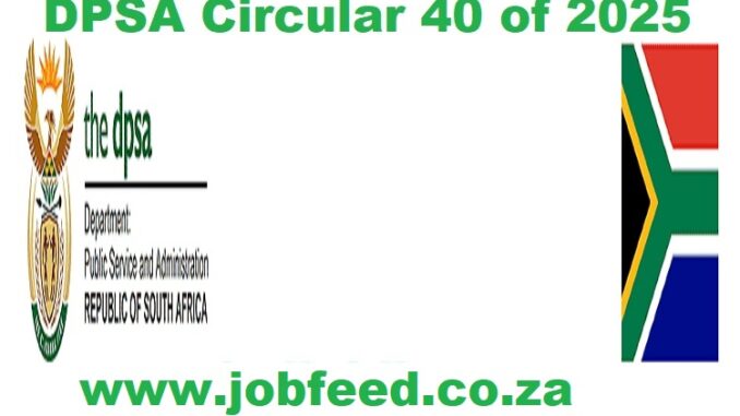 DPSA Circular 40 of 20257