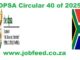 DPSA Circular 40 of 20257