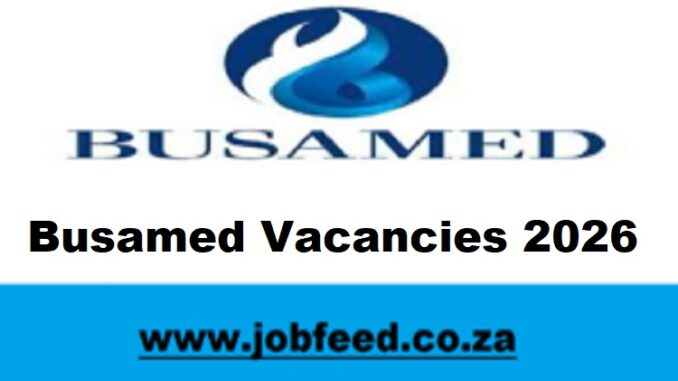 Busamed Vacancies 2026