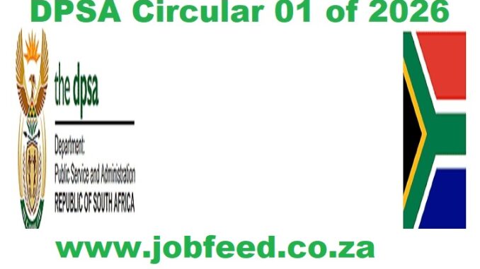 DPSA Circular 01 of 20266