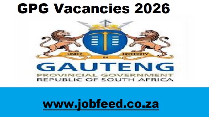 GPG Vacancies 2026