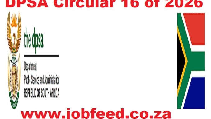 DPSA Circular 16 of 20261